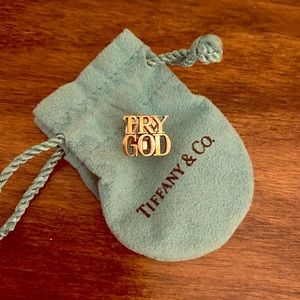 Tiffany & Co. Vintage “Try God” Sterling Pin